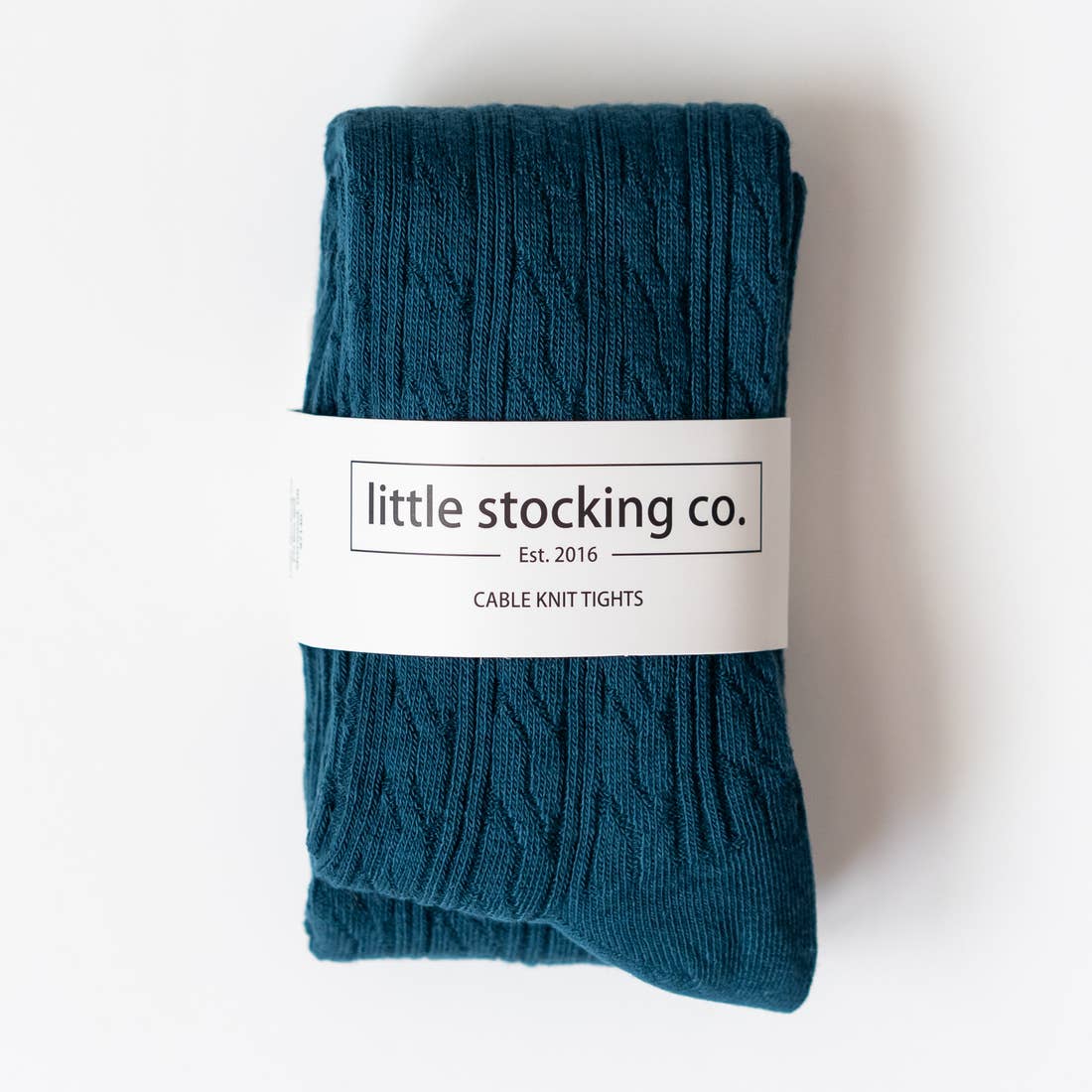 Little Stocking Co. Ivory Cable Knit Tights
