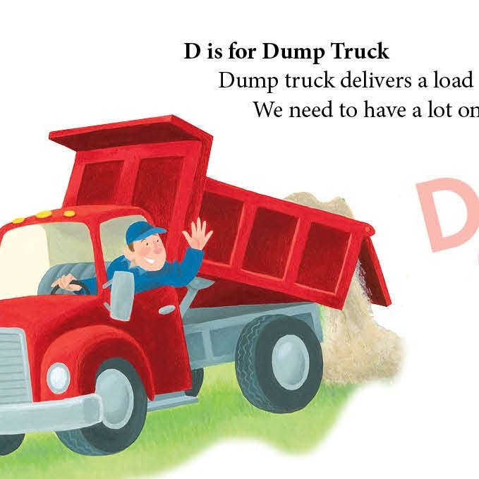 D is for Dump Truck Board Book