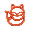 Itzy Ritzy fox silicone teether against white backdrop