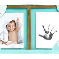 Hand or Footprint Frame and Clean Touch Ink Pad - Gold