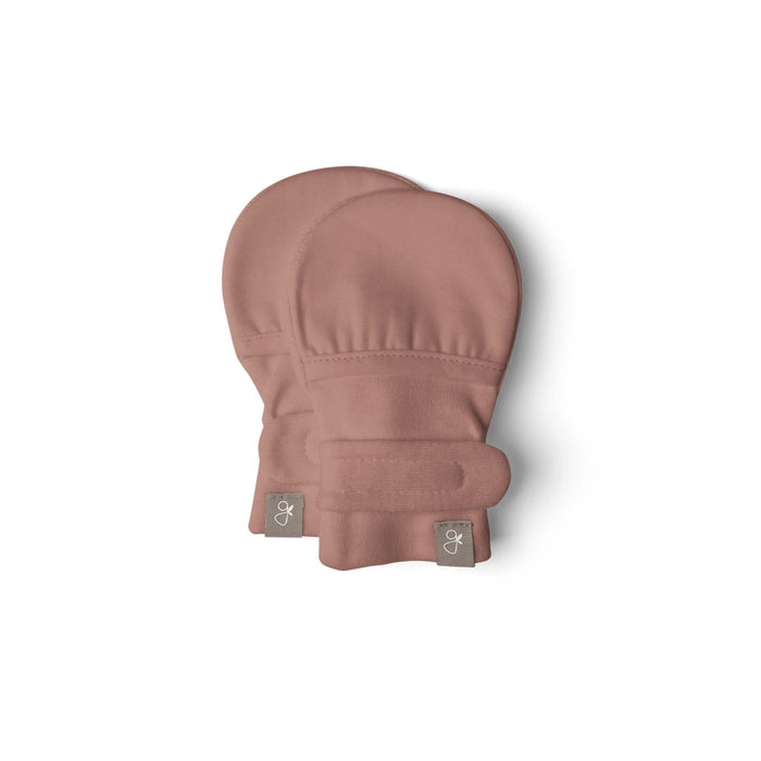 Goumikids high prairie bamboo organic cotton stay-on mitts against white backdrop