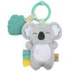 Itzy Ritzy Koala itzy pal and teether against white backdrop