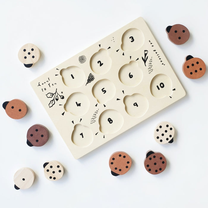 Wooden Tray Puzzle -  Count to 10