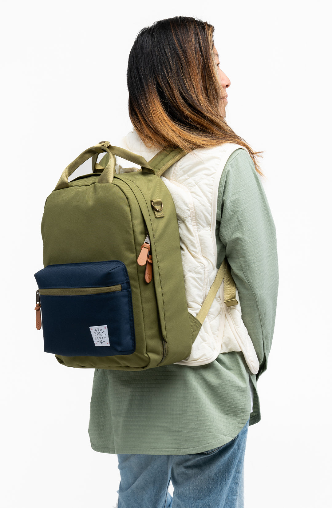 Pacific Sustainable Backpack (Olive/Navy)