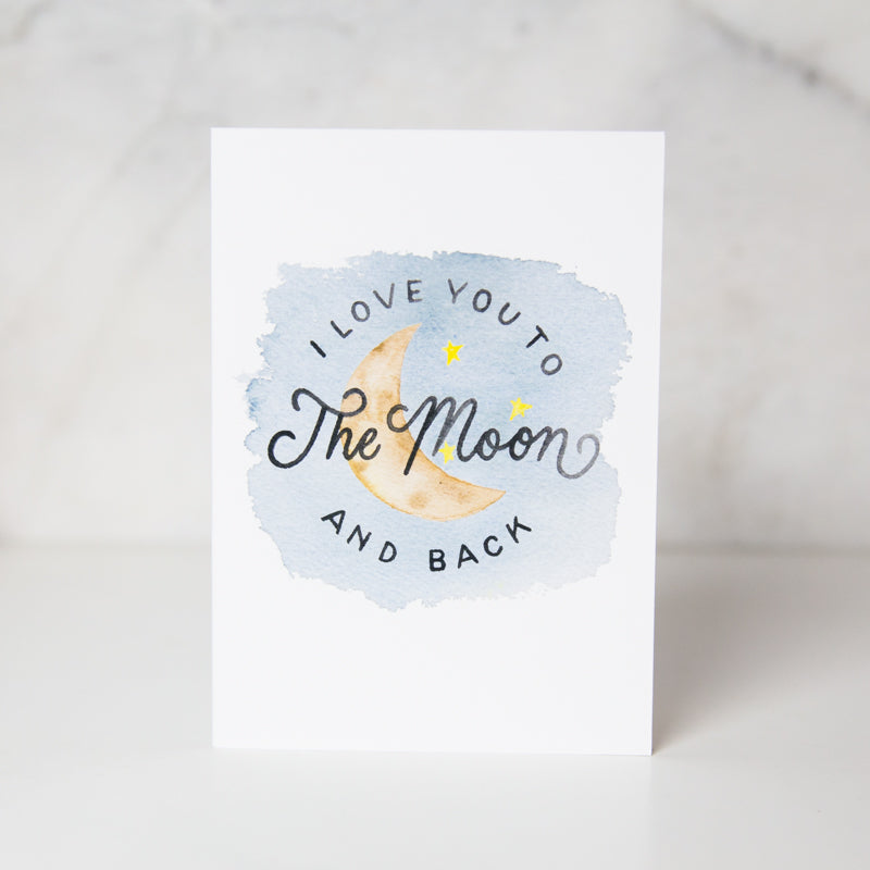 Sweet Moon - Greeting Card