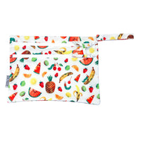 Bapronbaby tropical fruit waterproof wet bag against white backdrop