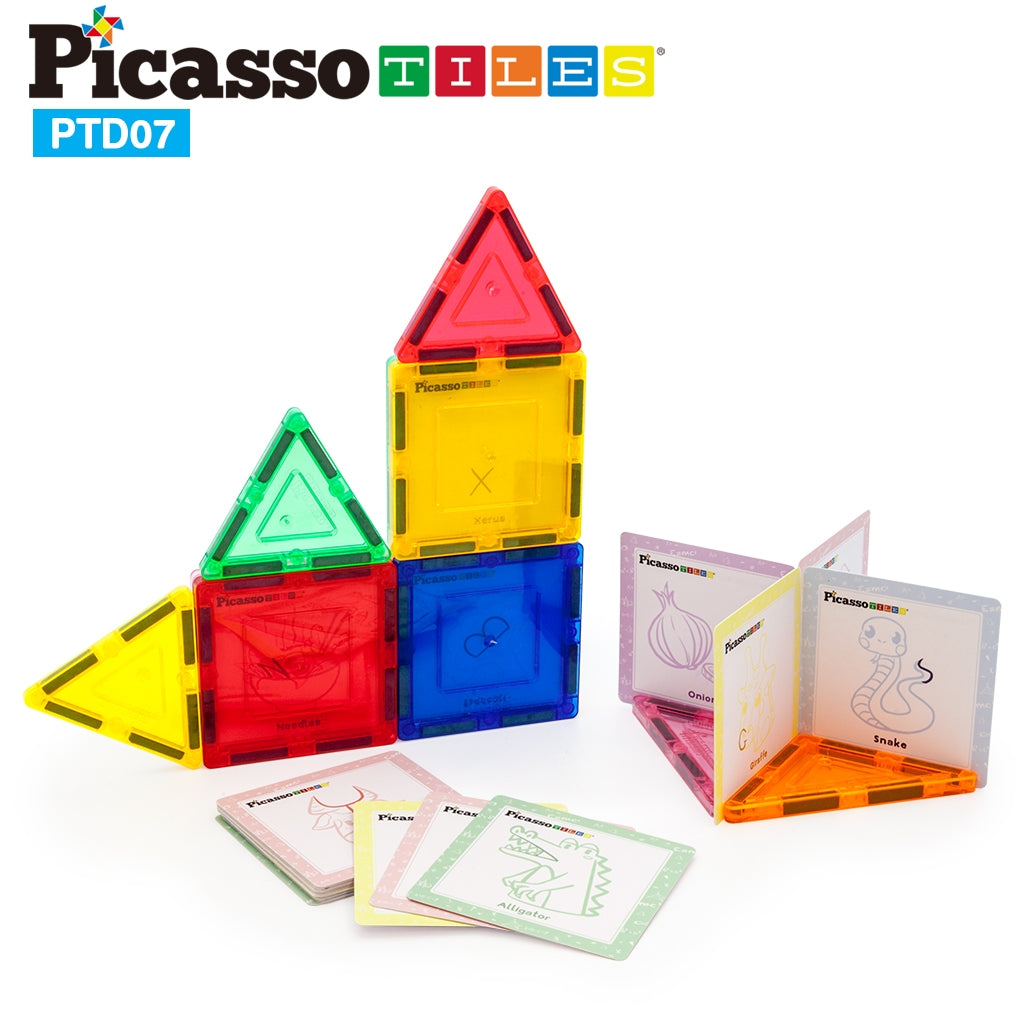Picasso Tiles 42 piece hidden secret lettercode game
