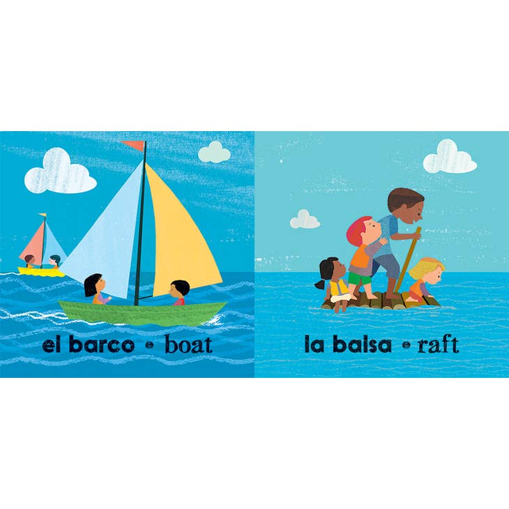 Rápido y lento / Fast and Slow Book Bilingual Spanish Board Book