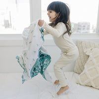 Crane + Dragonfly Oh-So-Soft Muslin Snuggle Blanket