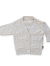 Organic Cotton Knit Button-Up Sweater - Shell