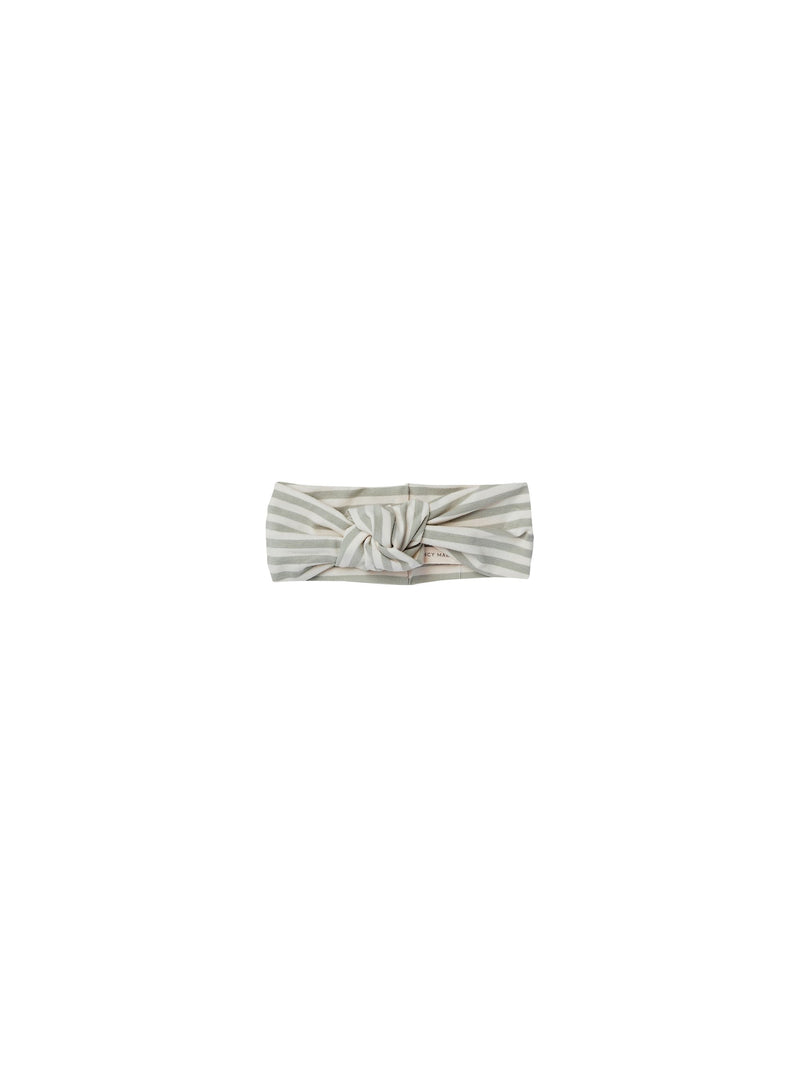 Knotted Headband - Pistachio Stripe